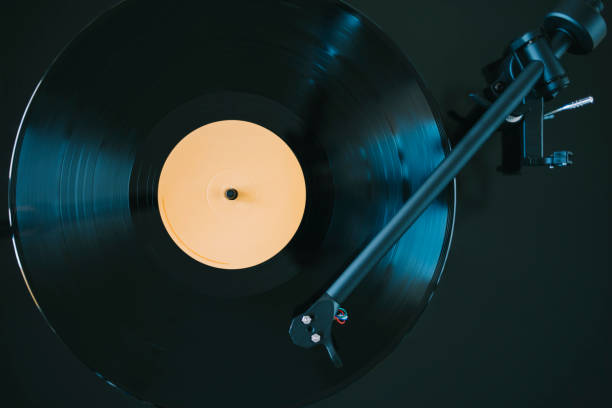 istock Turntable vinyl record playing music 1212135810