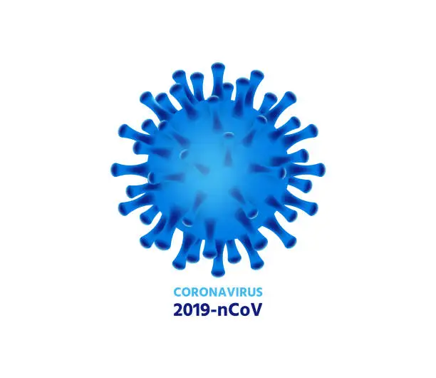 Vector illustration of Vector 3d realistic coronavirus  2019-nCov background, Wuhan coronavirus covid-19