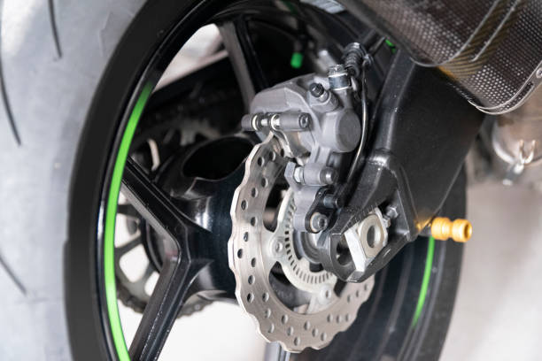 istock Close Up brake of motorcycle 1212147226