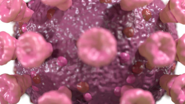 istock Closeup of a virus 1212149049