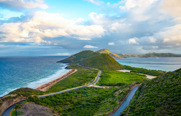 istock Caribbean islands, architectures on the colorful seascapes 1212150439