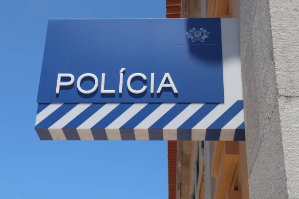 Portugal police Police station in Cascais, Portugal. The full name of the Portugese force is Public Security Police (PSP). psp stock pictures, royalty-free photos & images