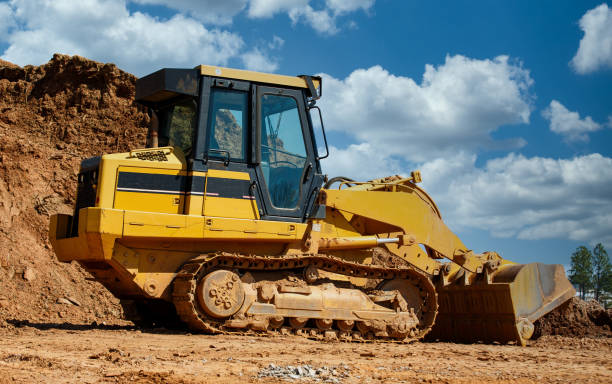 istock Earth Mover by Pile of Dirt 1212151391
