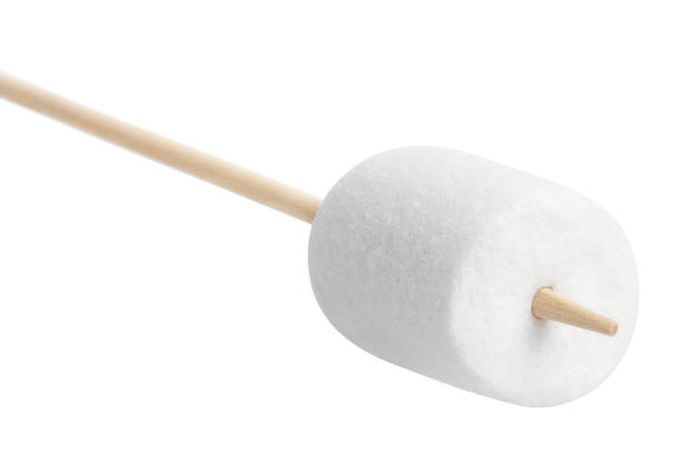 istock Close-up of marshmallow on white 1212158821