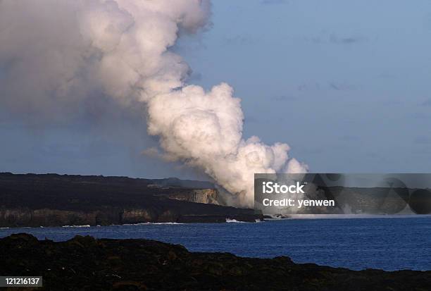 Photo libre de droit de Lave Volcan De Vapeur Hawaï banque d'images et plus d'images libres de droit de Big Island - Îles Hawaï - Big Island - Îles Hawaï, Chaleur, Circuler