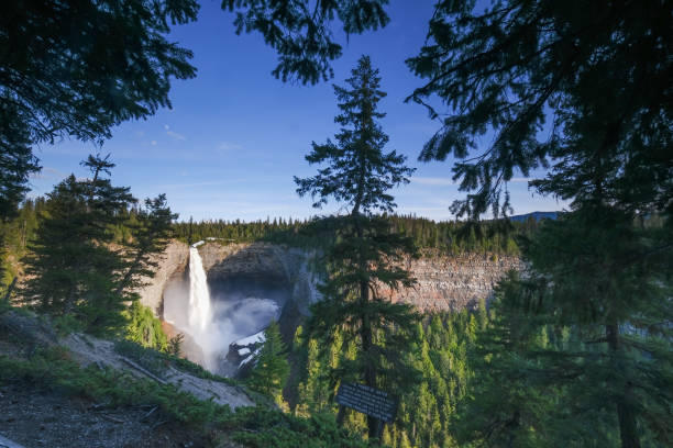 Helmcken Falls is a 141 m waterfall on the Murtle River within Wells Gray Provincial Park in British Columbia, Canada.