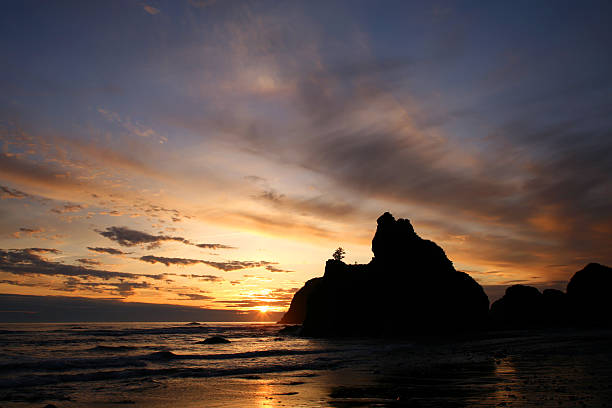 istock Beautiful Sunset at Ruby Beach in Olympic National Park 121216548