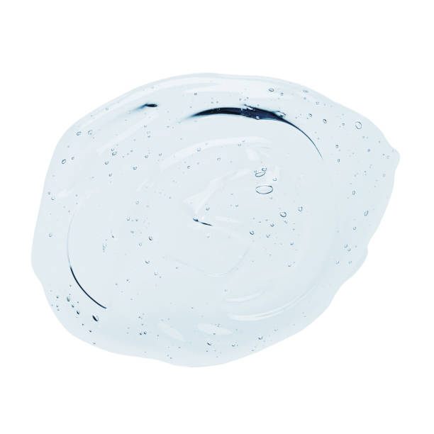istock Liquid serum gel blob drop with bubbles isolated 1212165729