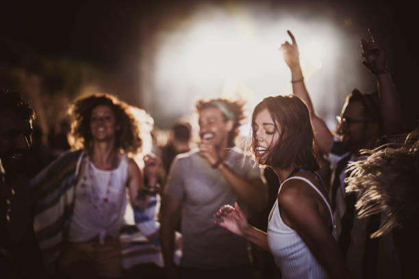 istock Dancing on music festival! 1212165771