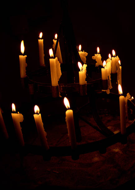 istock Candles in an Old Church 121216634