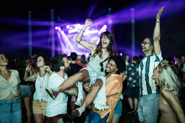 istock Having fun on music festival! 1212166569