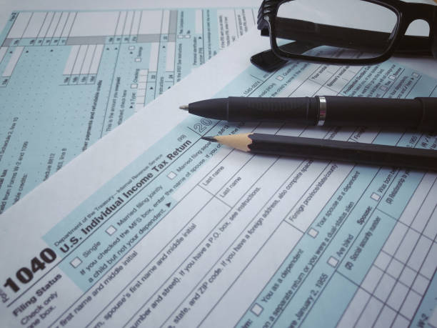 istock Tax filling concept. 1212172756