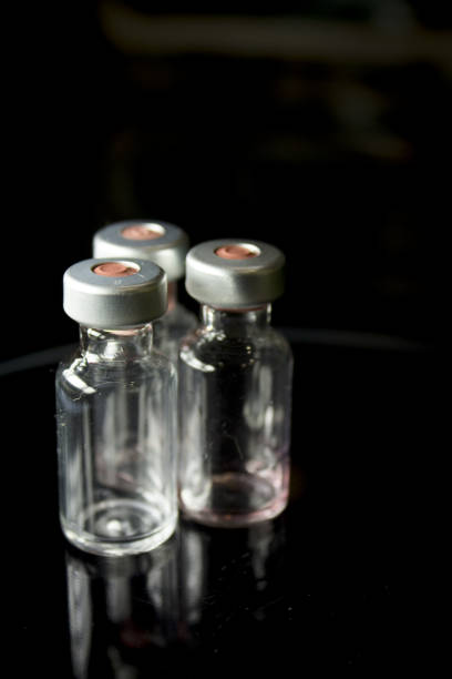 istock Vaccine vials against virus. Coronavirus Vaccine Study 1212179808