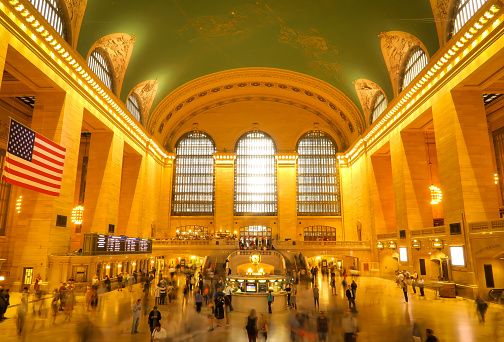 New York, NY, USA - September 10, 2019: Grand Central Station in Manhattan, New York.