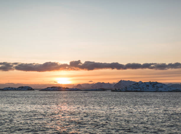 istock Amazing sunset in Lofoten, Norway. 1212184816