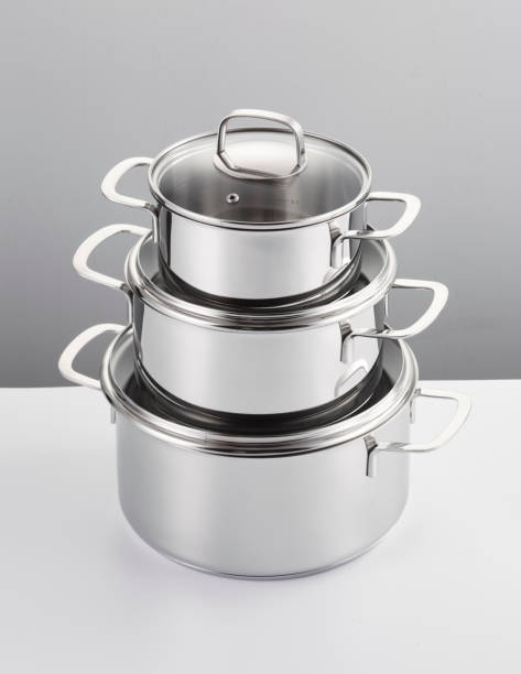 istock saucepan and cookware set on the white background 1212193295