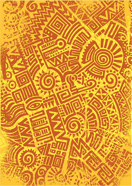 mexican style doodle - meksika kültürü stock illustrations