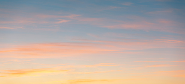 Sunset sky in beautiful colors.