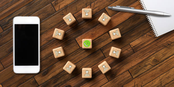 istock cubes with icons symbolizing a call center 1212213070