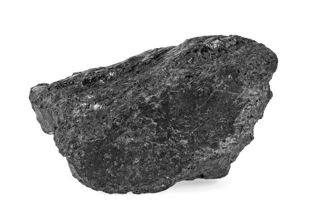 istock Large coal lump isolated on a white background 1212214146