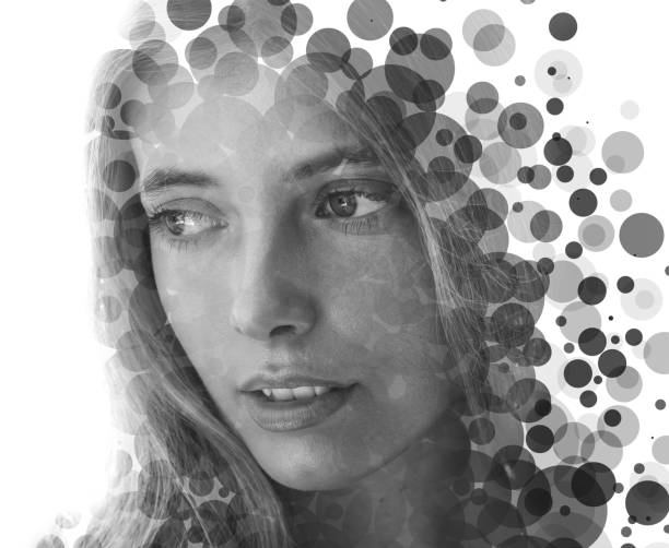 istock Paintography. A portrait combined with a painting 1212219399