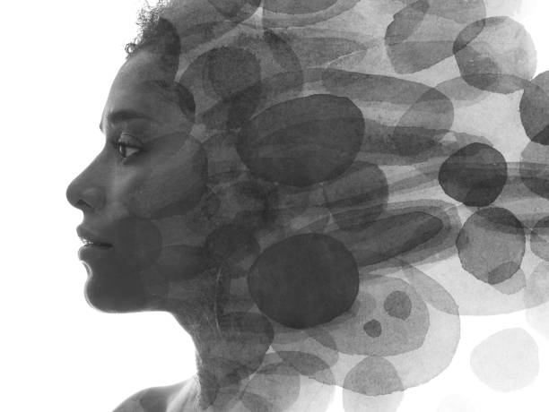 istock Paintography. A portrait combined with a painting 1212220209