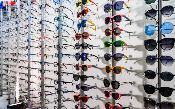 istock Eyeglasses show products on the shelf. 1212220643