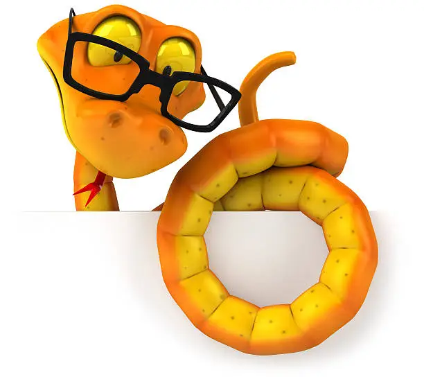 Photo of Fun snake with glasses