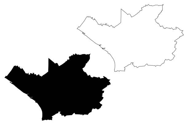 Leverkusen City map Leverkusen City (Federal Republic of Germany, North Rhine-Westphalia) map vector illustration, scribble sketch City of Leverkusen map leverkusen stock illustrations