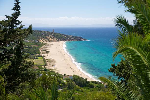 German beach next Zahara de los Atunes stock photo