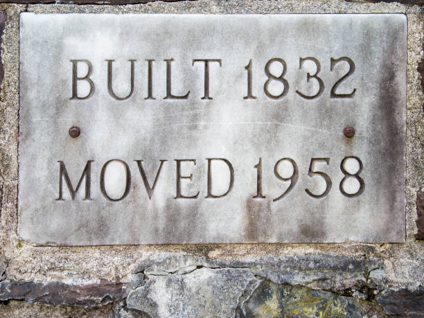 Sign -- Built 1832, Moved 1958