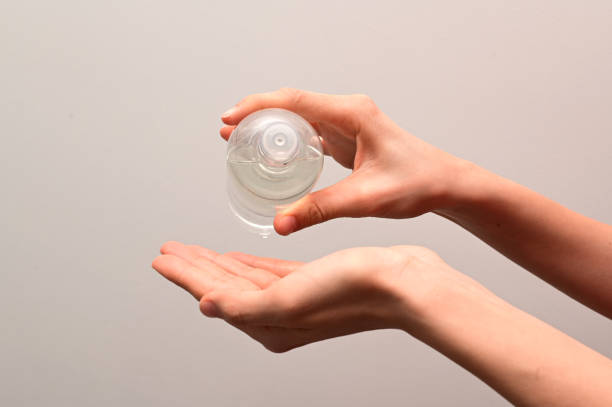istock Use cologne alcohol for disinfection to viruses. 1212229388
