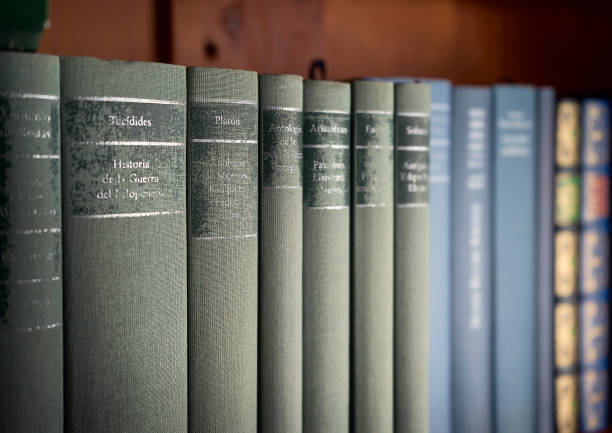 istock Philosophy books on the shelf 1212229839
