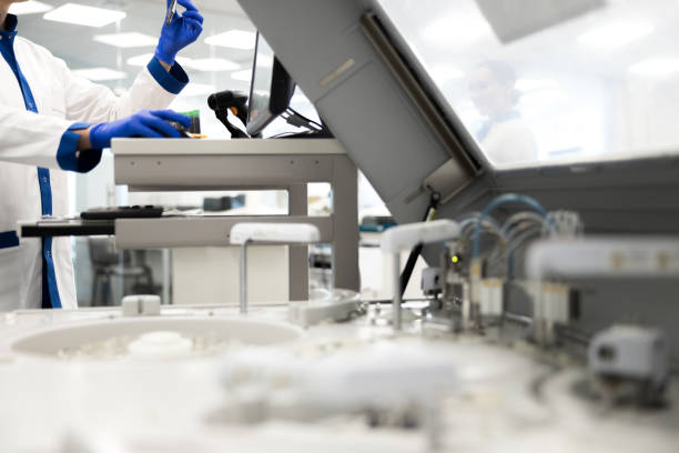 istock Male scientist doing biochemical blood test in laboratory 1212239472