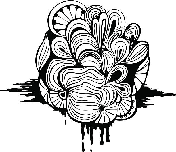 Abstract  doodles vector art illustration