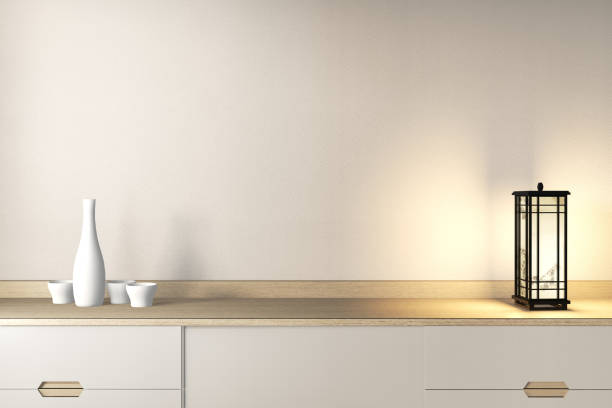 istock interior poster mock up scene top table cabinet Tv wooden. 3D rendering 1212241919