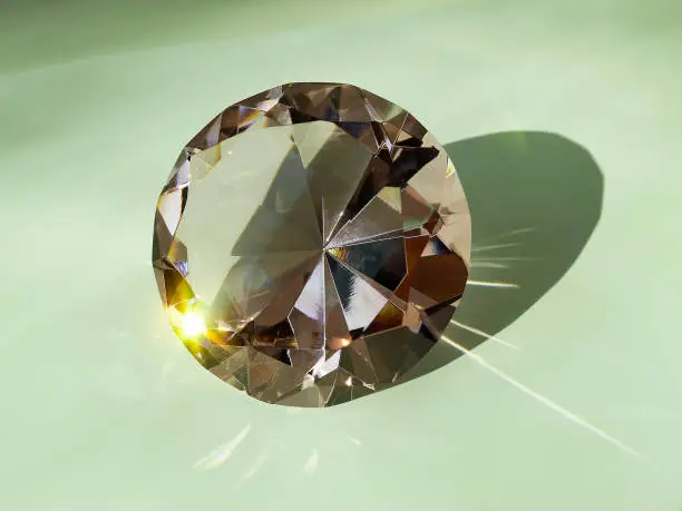 A diamond-cut stone