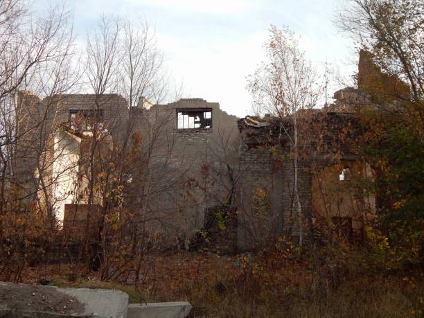 istock Photo of a broken building. 1212251196