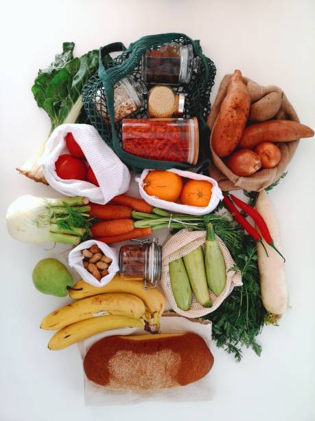 istock Fresh vegetables in eco friendly bags 1212253744