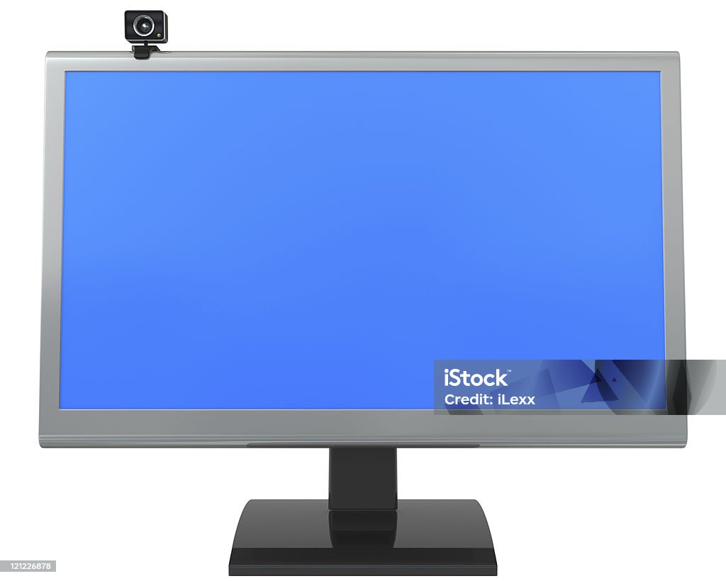 monitor de LCD e web camera - Royalty-free Abstrato Foto de stock