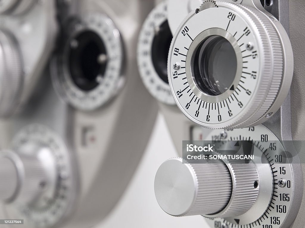 Augenoptiker diopter - Lizenzfrei Auge Stock-Foto