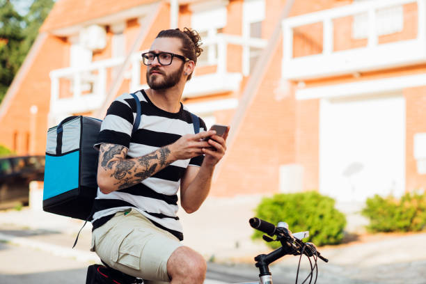 istock Bike delivery guy 1212275808