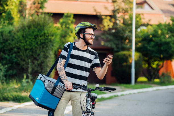 istock Bike delivery guy 1212275814