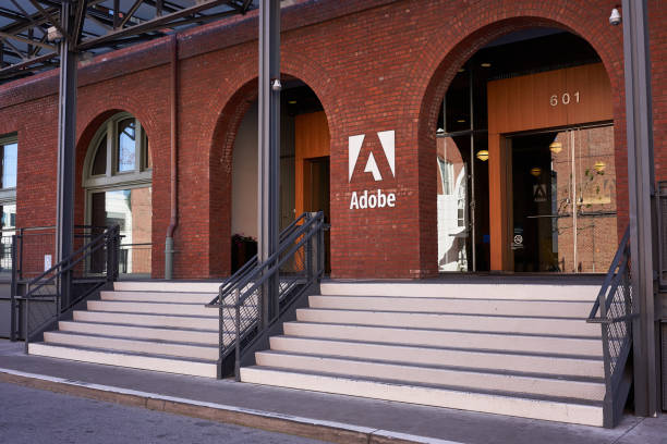 adobe сан-франциско офис внешний - adobe systems incorporated стоковые фото и изображения