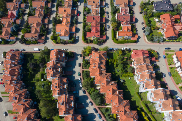 istock Residential District, Aerial View 1212281839