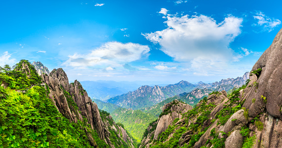 Mystery landscape of Zhagana Stone Mountains(扎尕那) in Gannan, China