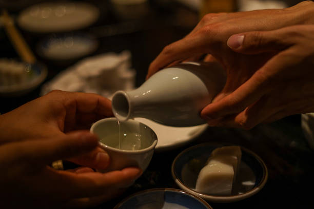 Image of sake and blown inside Image of sake and blown inside. Shooting Location: Yokohama-city kanagawa prefecture liquor store counter photos stock pictures, royalty-free photos & images