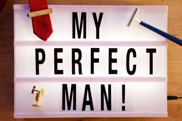 istock My Perfect Man in Light Box Trend for International Man's Day 1212291903