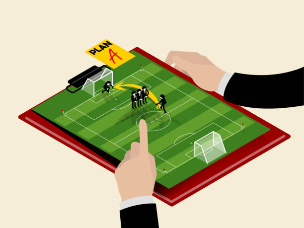 istock graphic design isometric style vector concept of business plan as football soccer plan, business success planning concept design 1212294810