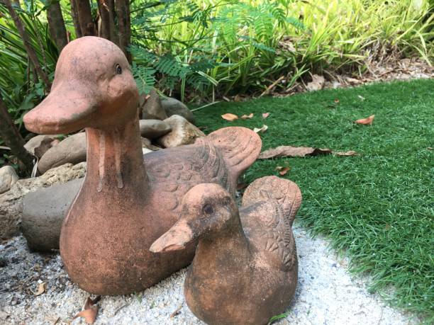 istock Duck statue in the garden 1212295234